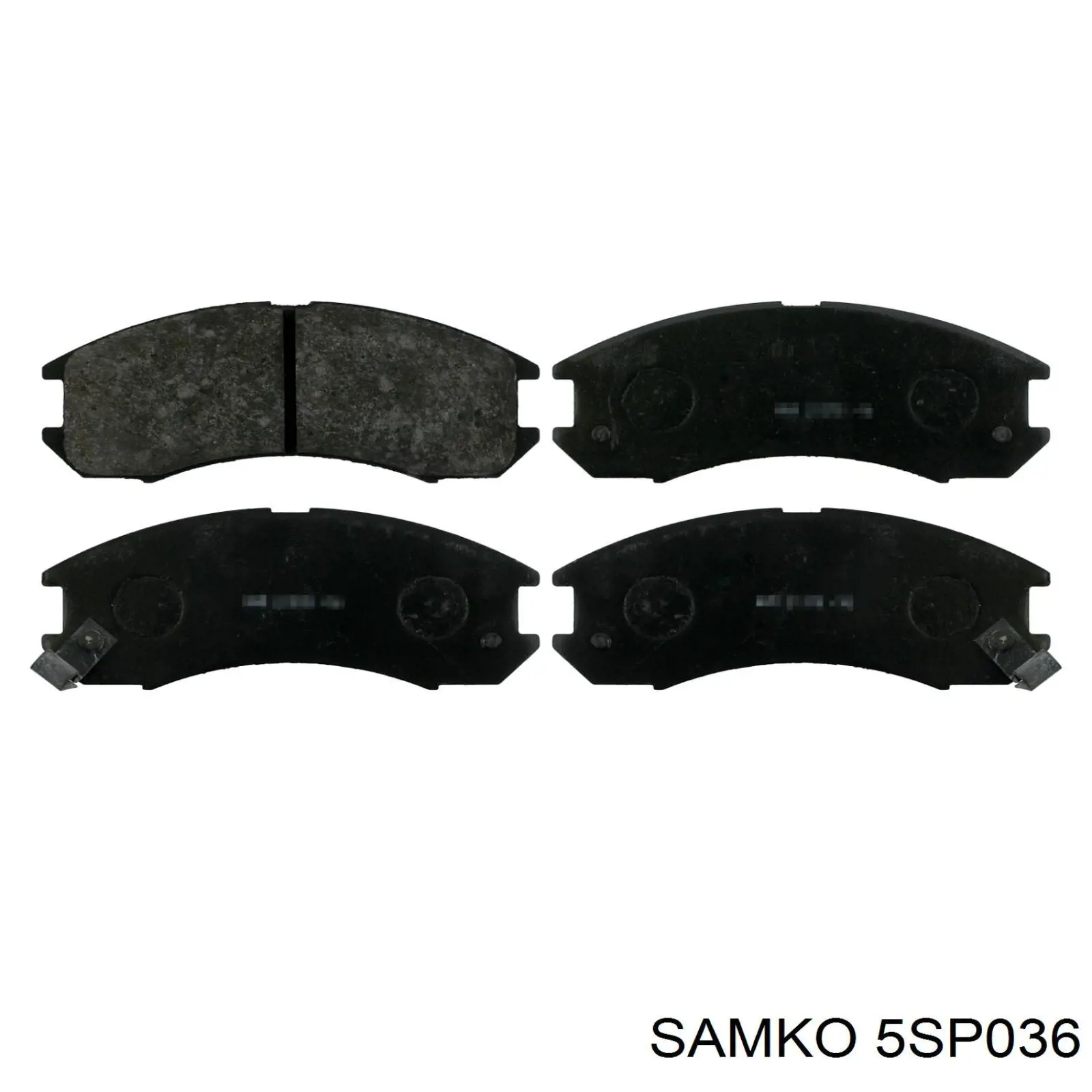 Колодки гальмівні передні, дискові 5SP036 Samko