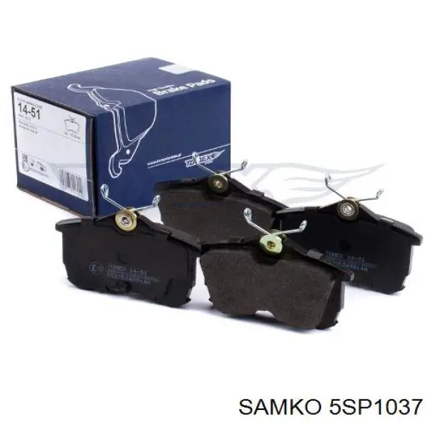 Задні гальмівні колодки Samko 5SP1037 ціна, від 14.35 USD