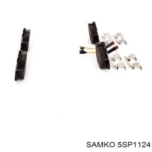 Купити 5SP1124 Samko Колодки гальмівні передні, дискові