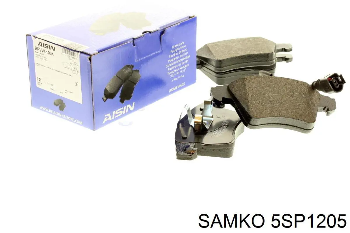 Гальмівні колодки Samko 5SP1205 ціна, від 26.40 USD