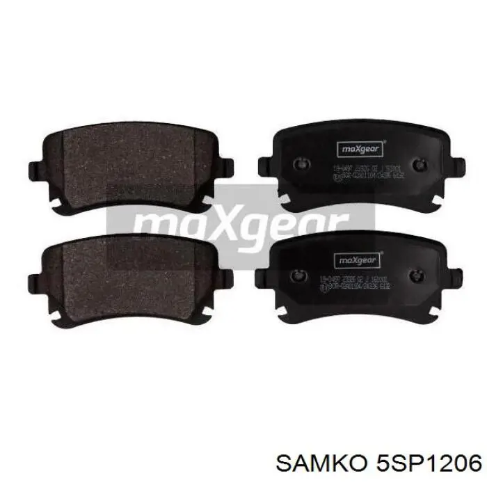 Задні гальмівні колодки Samko 5SP1206 ціна, від 17.67 USD