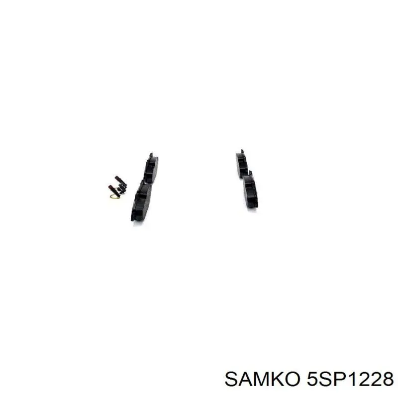 Гальмівні колодки Samko 5SP1228 ціна, від 27.15 USD