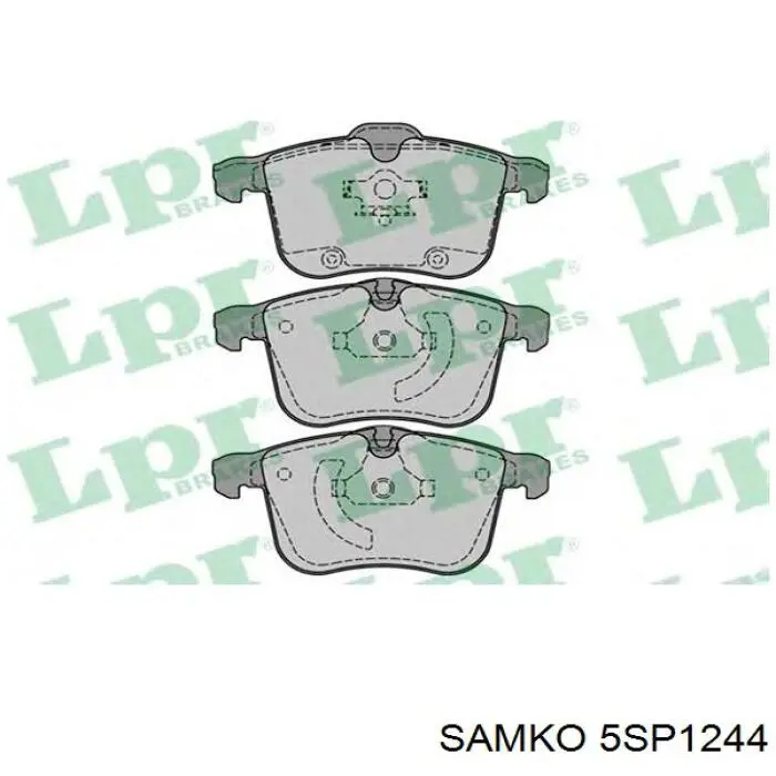 5SP1244 Samko колодки гальмівні передні, дискові