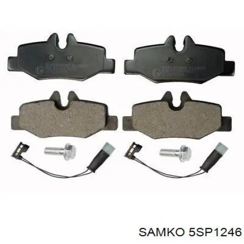Задні гальмівні колодки Samko 5SP1246 ціна, від 16.11 USD