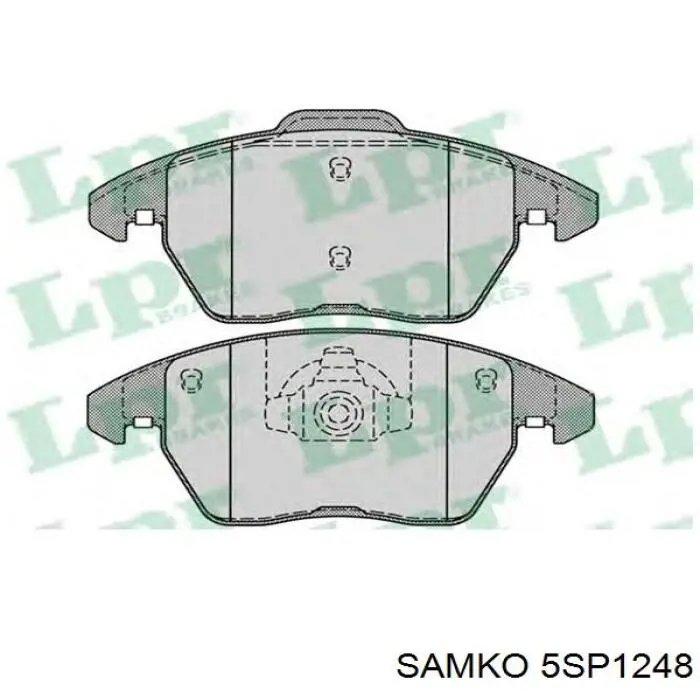 5SP1248 Samko Передні гальмівні колодки