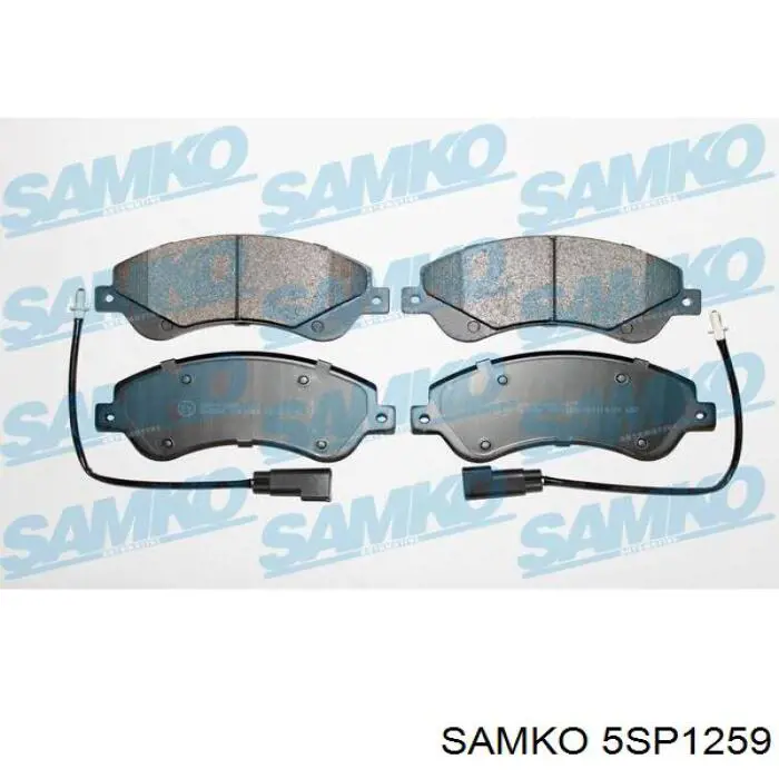 Купити 5SP1259 Samko Колодки гальмівні передні, дискові
