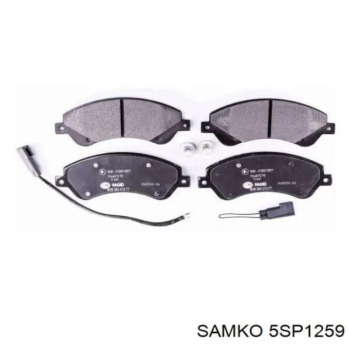 Гальмівні колодки Samko 5SP1259 ціна, від 30.54 USD