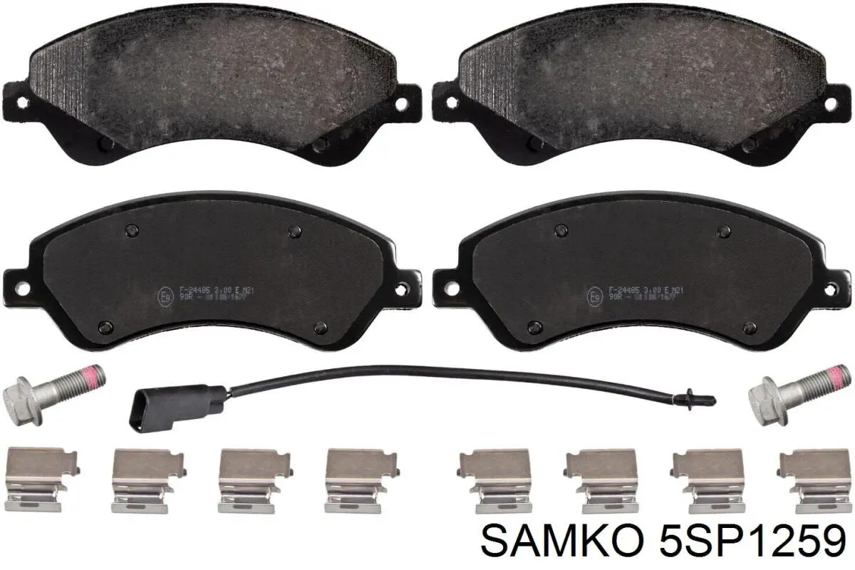 5SP1259 Samko Передні гальмівні колодки