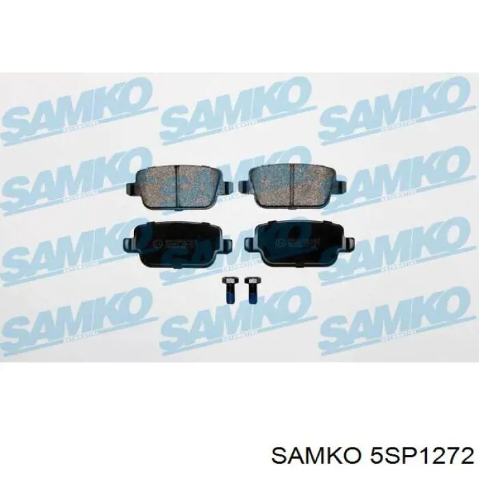 Задні гальмівні колодки Samko 5SP1272 ціна, від 20.52 USD