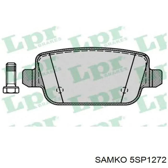 5SP1272 Samko колодки гальмові задні, дискові