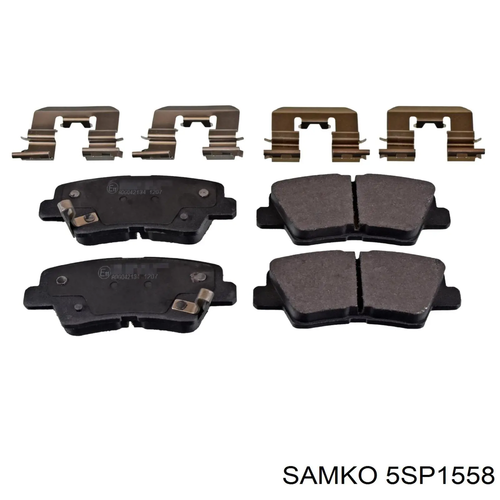 Задні гальмівні колодки Samko 5SP1558 ціна, від 17.95 USD