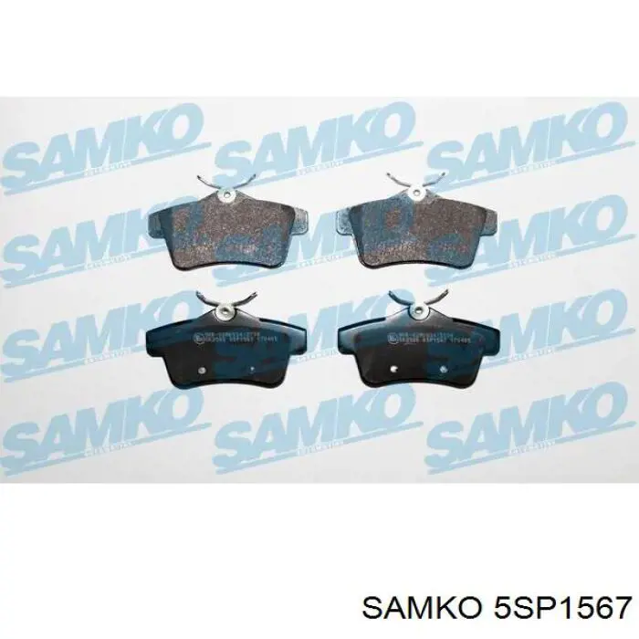 5SP1567 Samko колодки гальмові задні, дискові