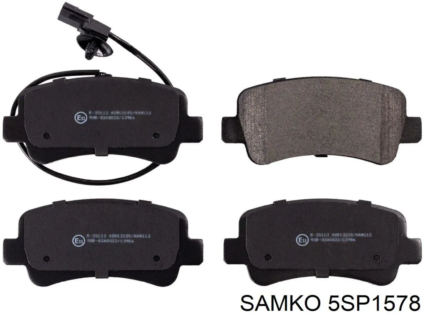 Задні гальмівні колодки 5SP1578 Samko
