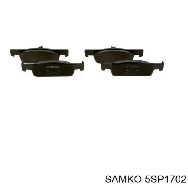 5SP1702 Samko колодки гальмівні передні, дискові