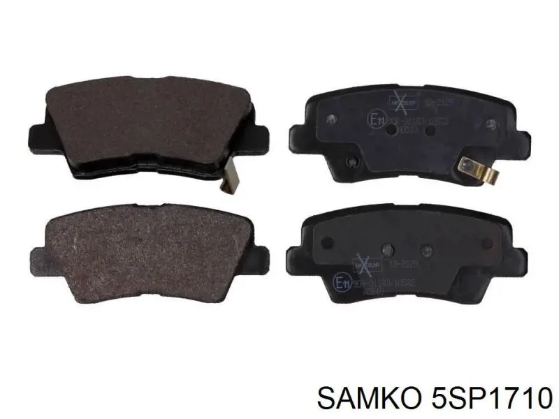 5SP1710 Samko колодки гальмові задні, дискові