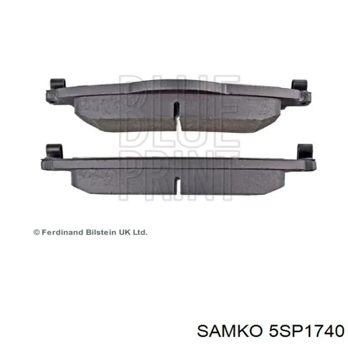 Гальмівні колодки Samko 5SP1740 ціна, від 30.16 USD