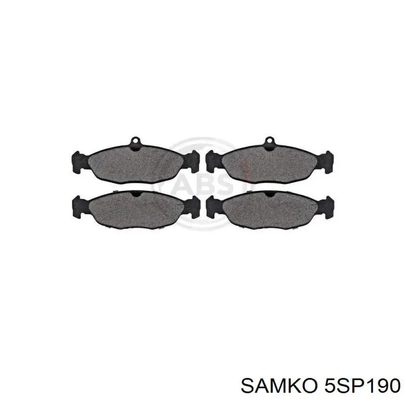 Гальмівні колодки Samko 5SP190 ціна, від 10.24 USD