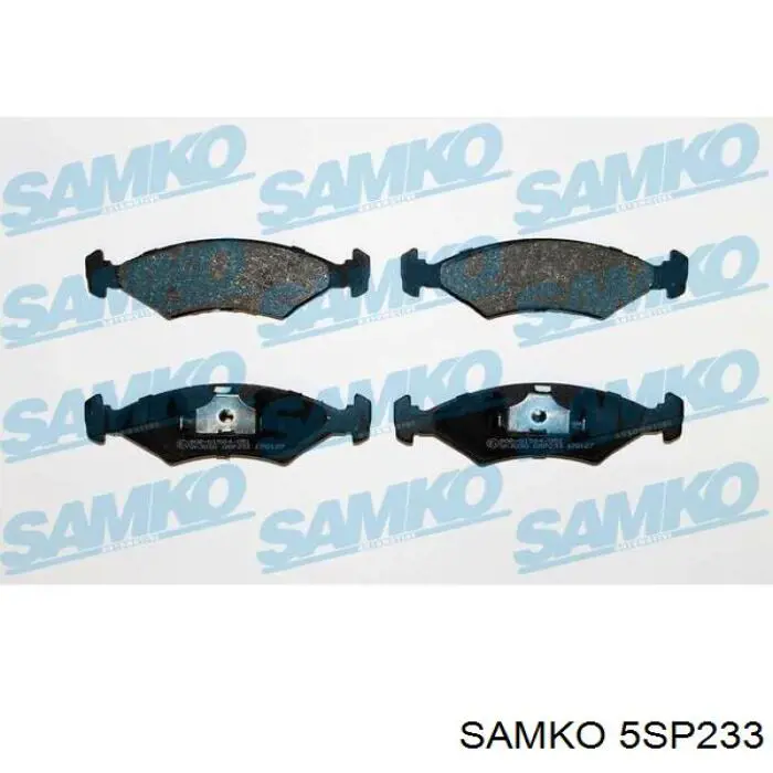 Купити 5SP233 Samko Колодки гальмівні передні, дискові