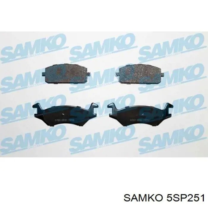 Гальмівні колодки Samko 5SP251 ціна, від 19.03 USD