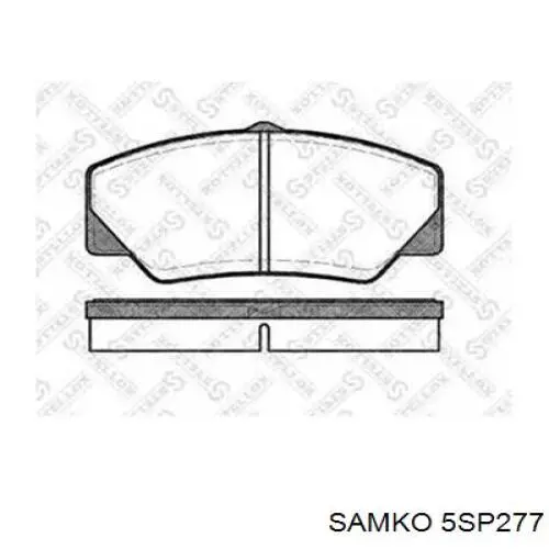 5SP277 Samko колодки гальмівні передні, дискові