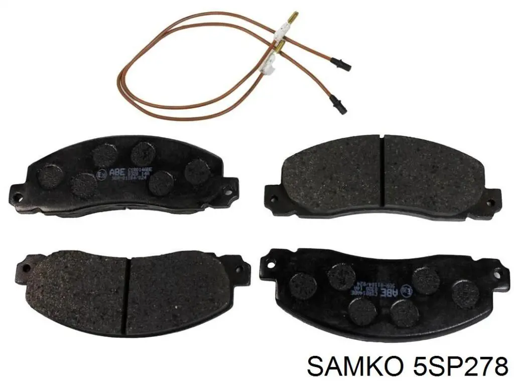 Гальмівні колодки Samko 5SP278 ціна, від 21.40 USD