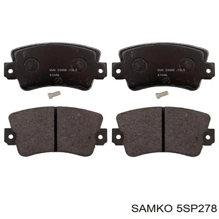 Купити 5SP278 Samko Колодки гальмівні передні, дискові