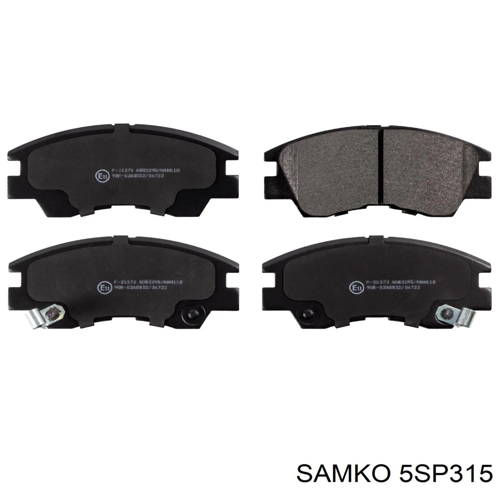 5SP315 Samko колодки гальмівні передні, дискові