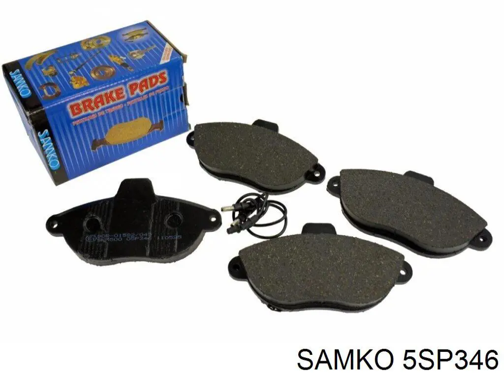 Купити 5SP346 Samko Колодки гальмівні передні, дискові