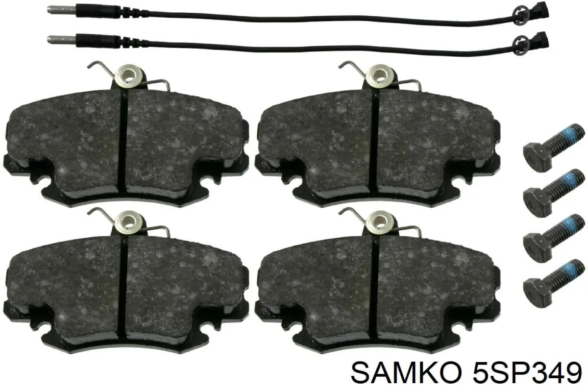 5SP349 Samko колодки гальмівні передні, дискові