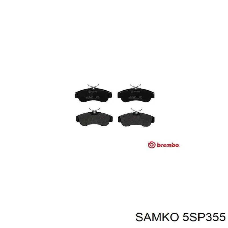 Купити 5SP355 Samko Колодки гальмівні передні, дискові