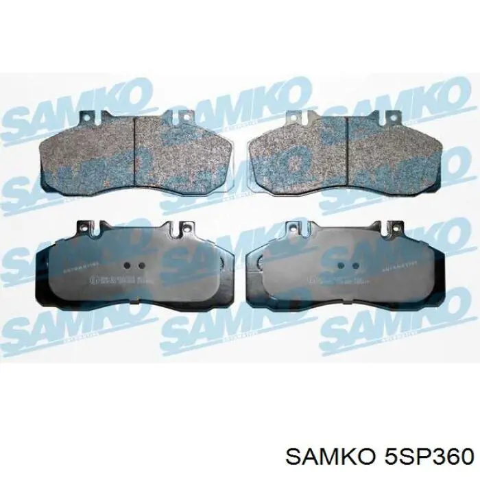 Задні гальмівні колодки Samko 5SP360 ціна, від 29.16 USD
