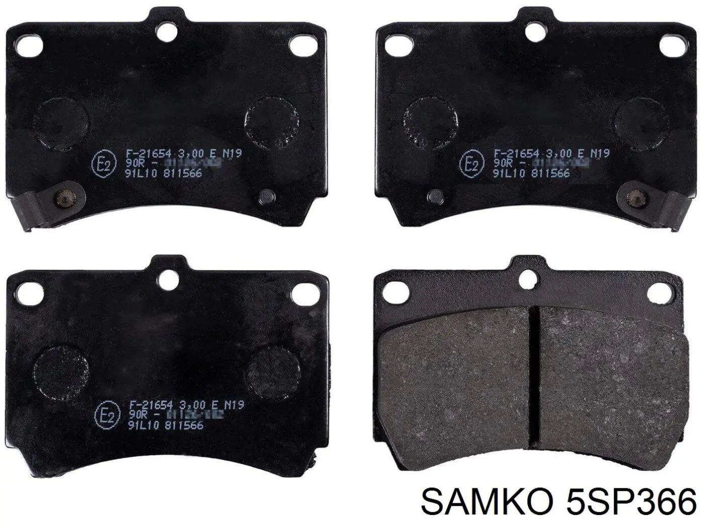 Гальмівні колодки Samko 5SP366 ціна, від 11.14 USD