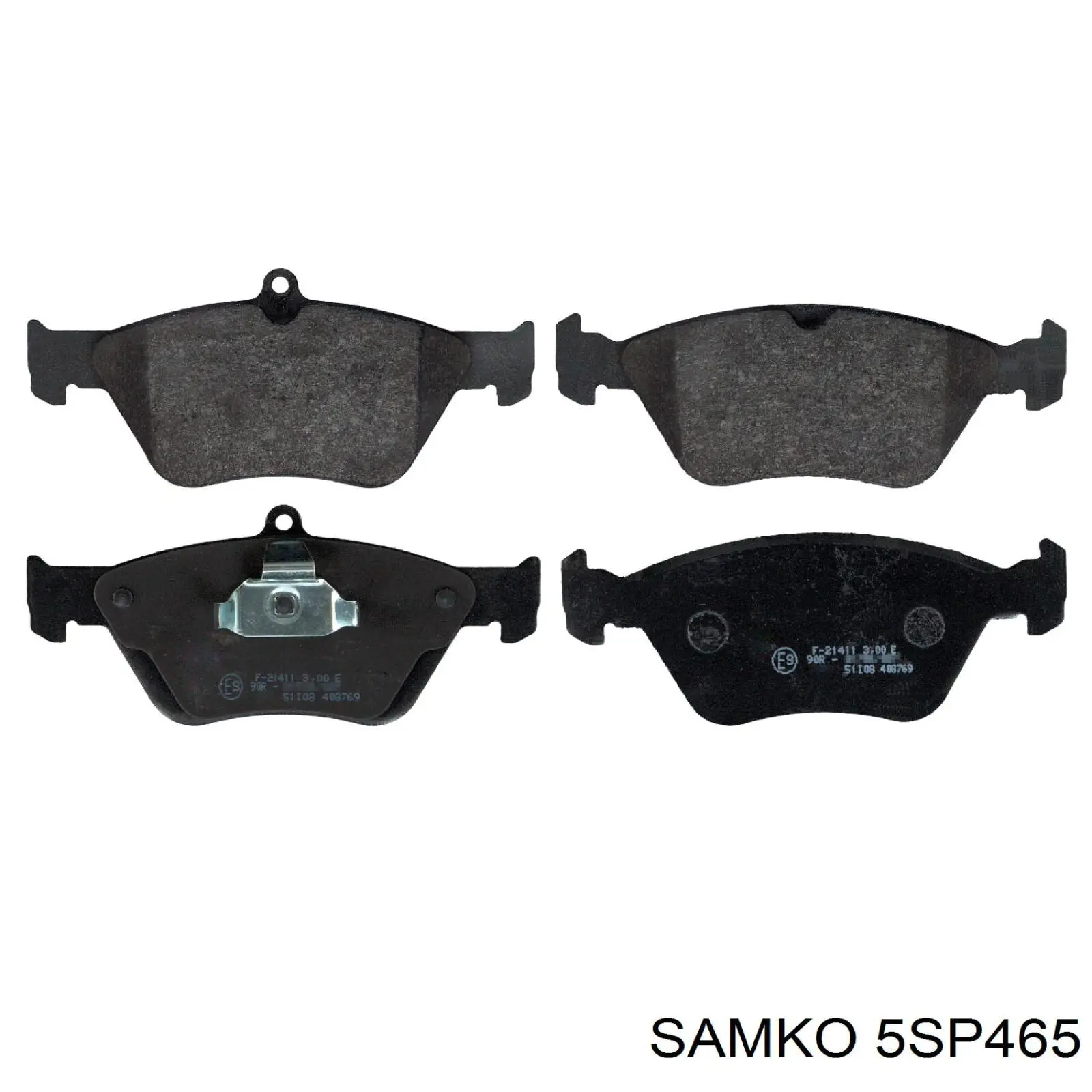 5SP465 Samko Передні гальмівні колодки