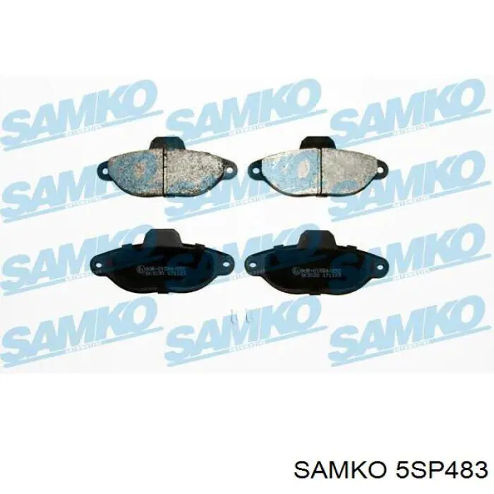 5SP483 Samko колодки гальмівні передні, дискові