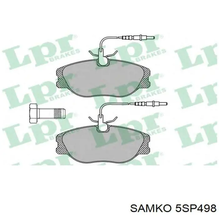 Купити 5SP498 Samko Колодки гальмівні передні, дискові