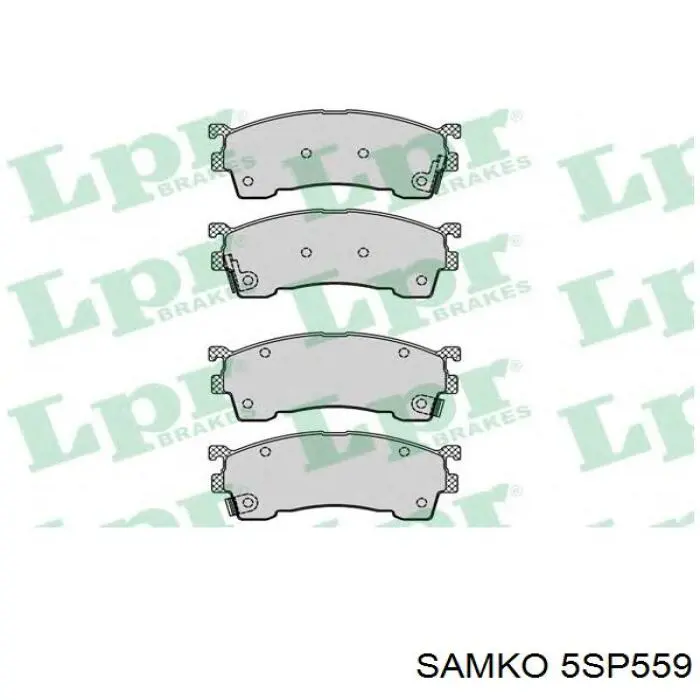 Колодки гальмівні передні, дискові 5SP559 Samko