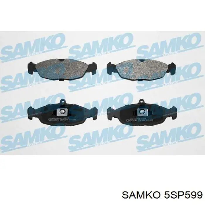 Купити 5SP599 Samko Колодки гальмівні передні, дискові