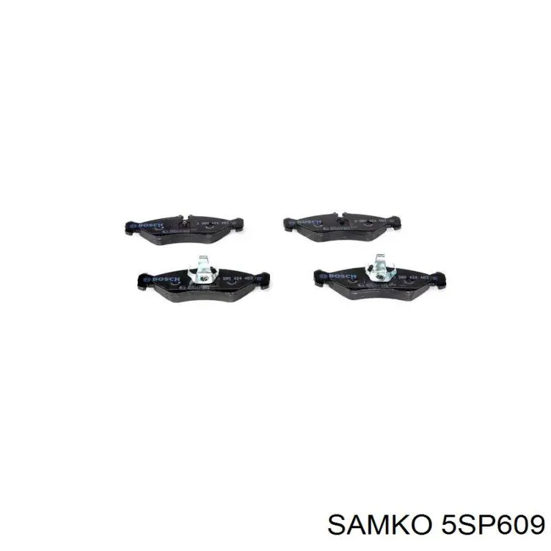 Задні гальмівні колодки Samko 5SP609 ціна, від 14.60 USD