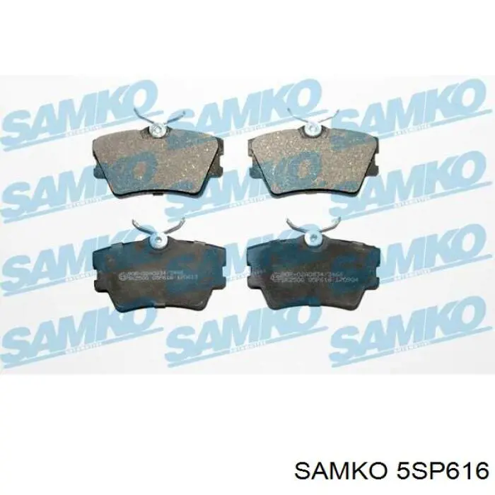Купити 5SP616 Samko Задні колодки