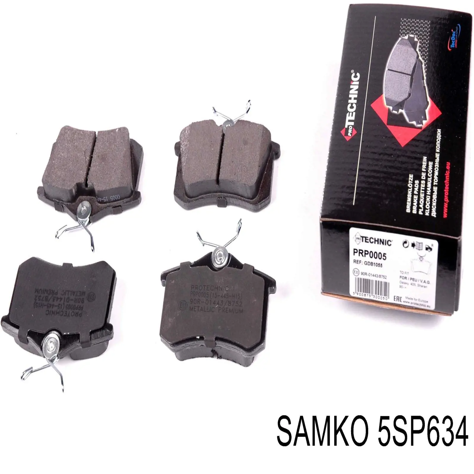 Задні гальмівні колодки Samko 5SP634 ціна, від 12.36 USD
