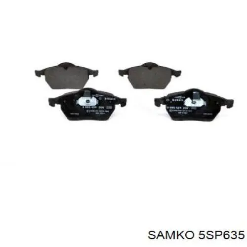 Купити 5SP635 Samko Колодки гальмівні передні, дискові