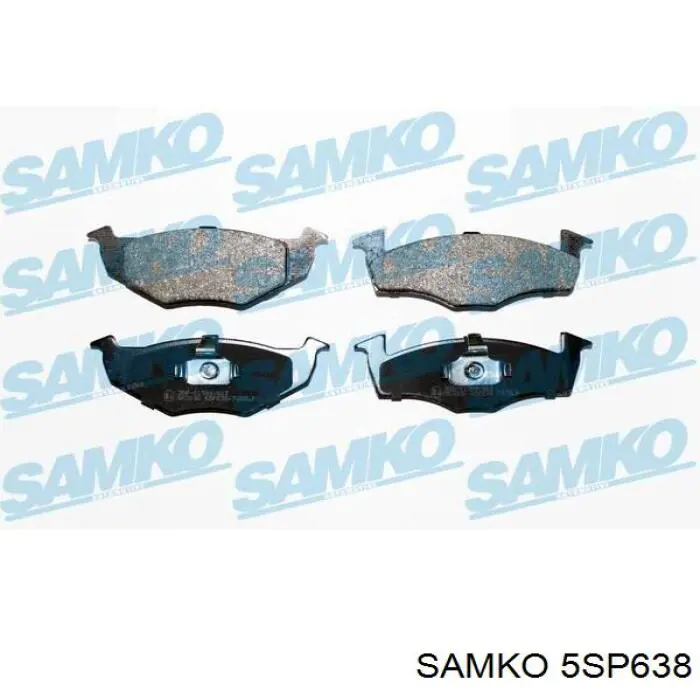 Гальмівні колодки Samko 5SP638 ціна, від 13.39 USD