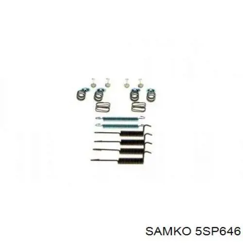 5SP646 Samko колодки гальмівні передні, дискові