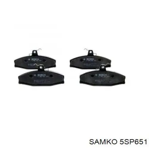Передні тормозні колодки 5SP651 Samko
