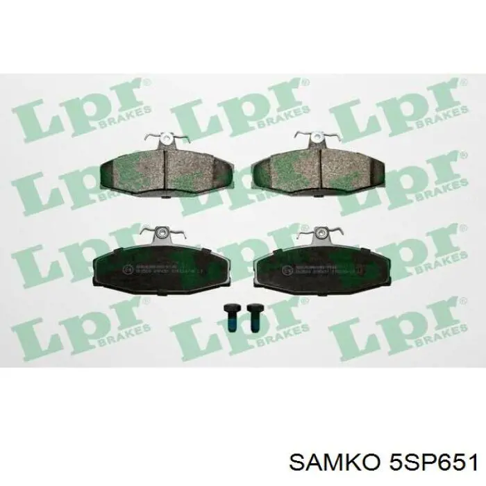 5SP651 Samko Передні гальмівні колодки