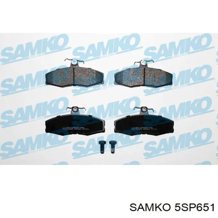 Гальмівні колодки Samko 5SP651 ціна, від 13.81 USD