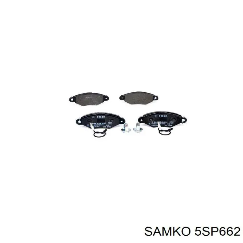 Купити 5SP662 Samko Колодки гальмівні передні, дискові