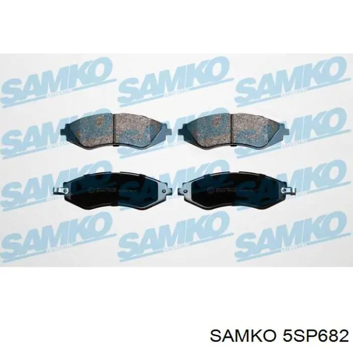 Гальмівні колодки Samko 5SP682 ціна, від 16.06 USD
