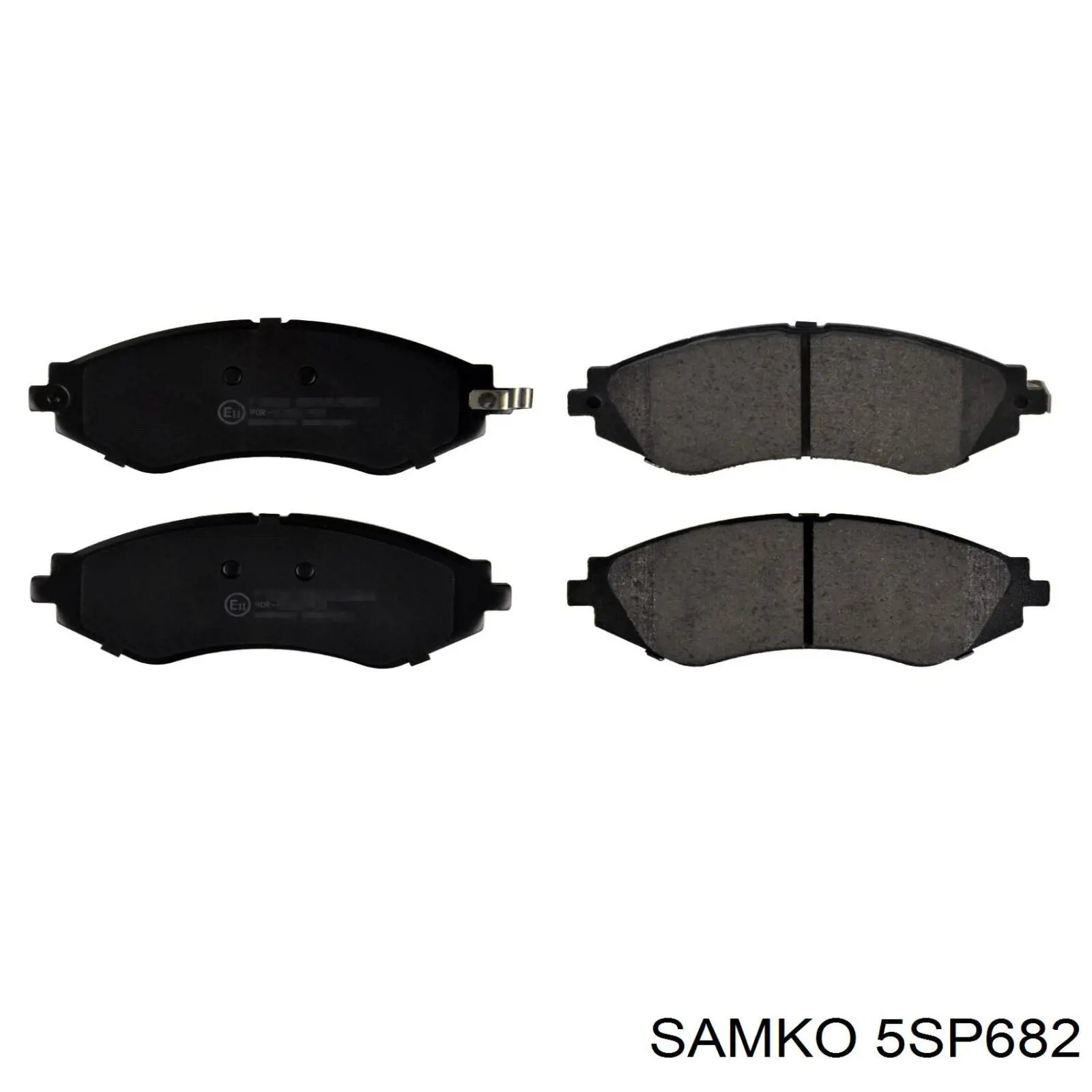 5SP682 Samko колодки гальмівні передні, дискові