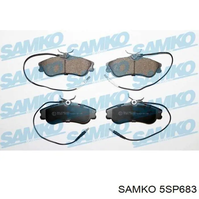 Гальмівні колодки Samko 5SP683 ціна, від 17.22 USD